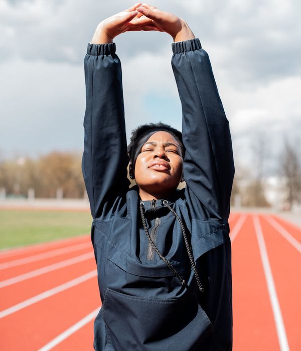 Person feeling energized and calm after a workout.